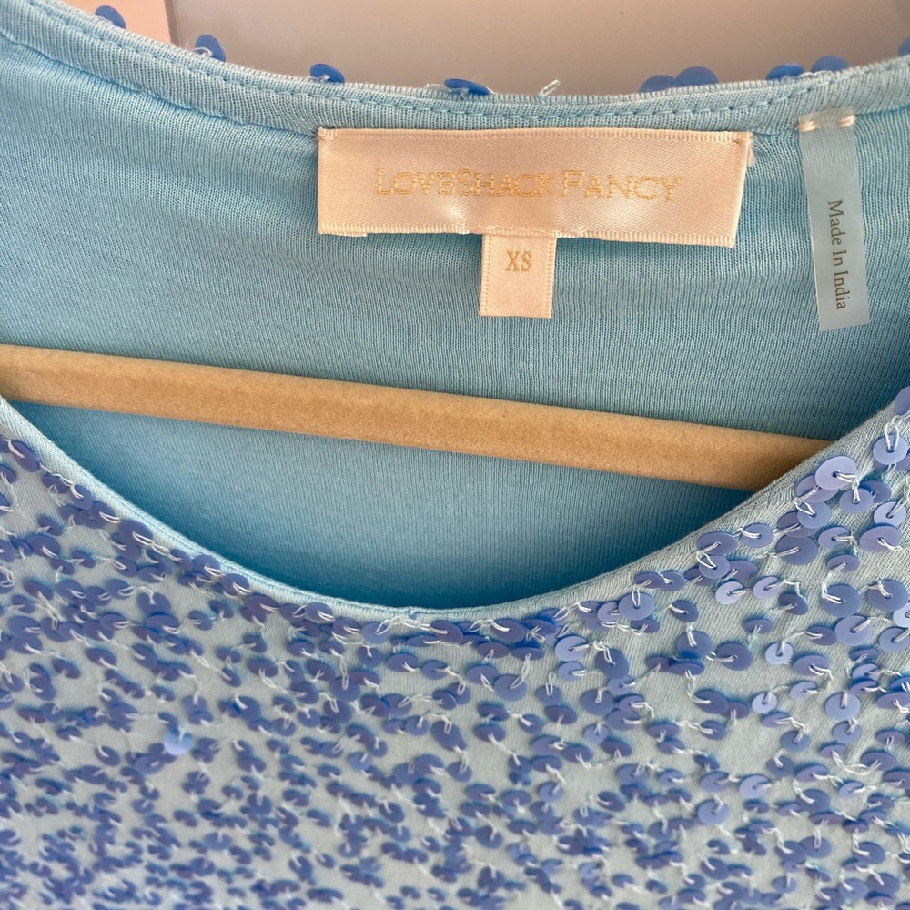 Loveshackfancy Lightning Sequined Mini Dress - image 3